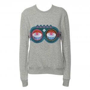 MCM Craig & Karl 'Beyond Snowdome' Sweatshirt Gray Ski Snowboard Goggles Size S